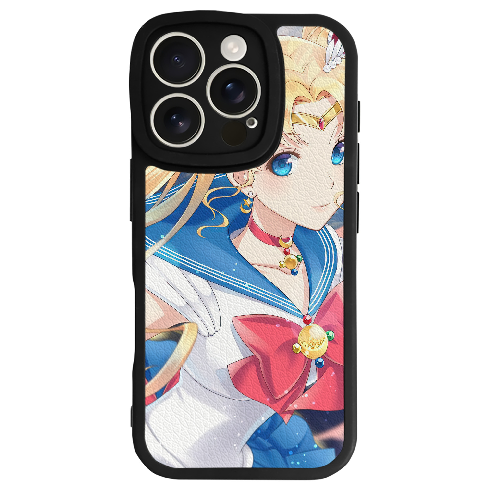 （画像用） 美少女戦士セーラームーン Sailor Moon 【iPhone 16シリーズ対応】シリコンスマホケース（レザー調） 材質：シリコン